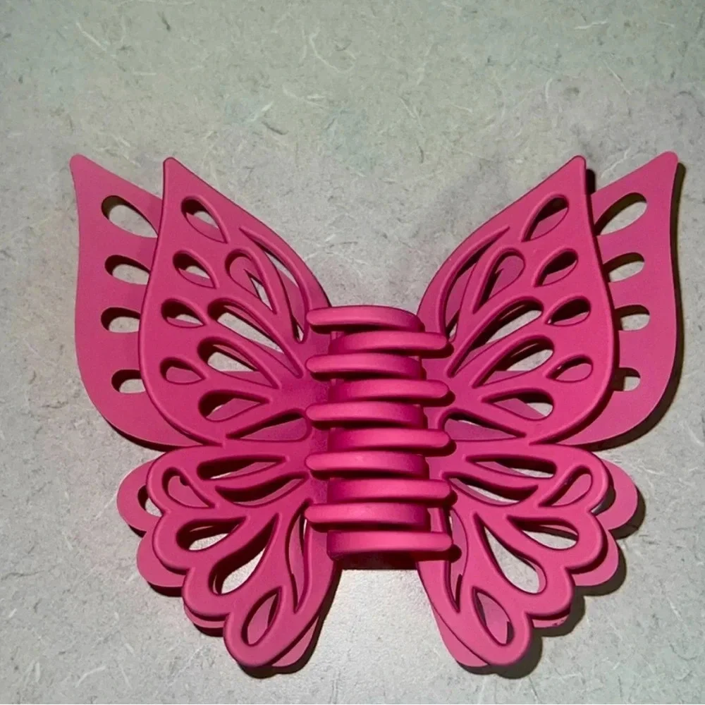 Pink Butterfly 🦋 Claw Clip - Picture 3 of 4